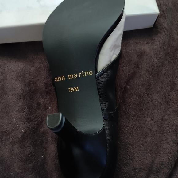 ANN MARINO BLACK HIGH HEELS - Picture 11 of 16